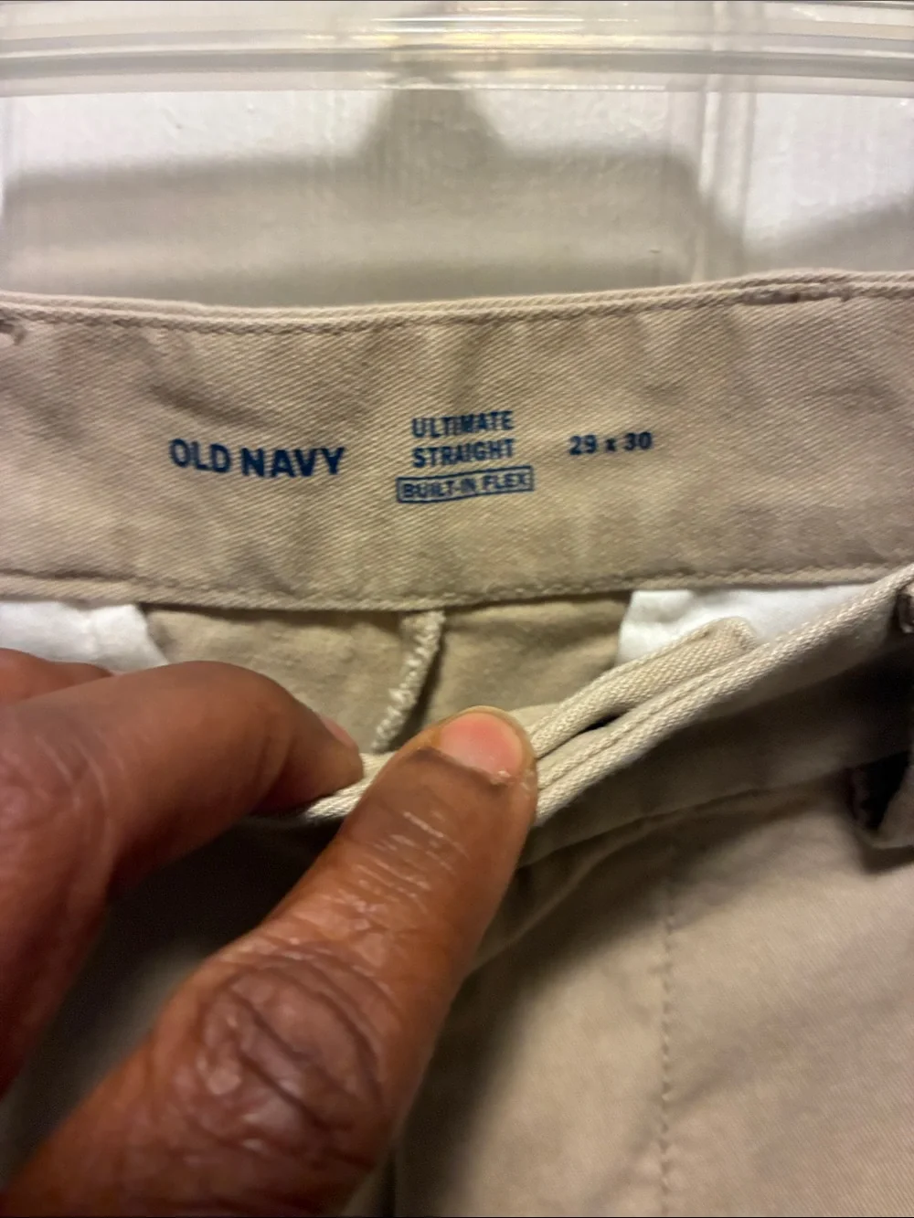 Old Navy Beige/Tan Y-Boys Straight Chino Pants size 29X30